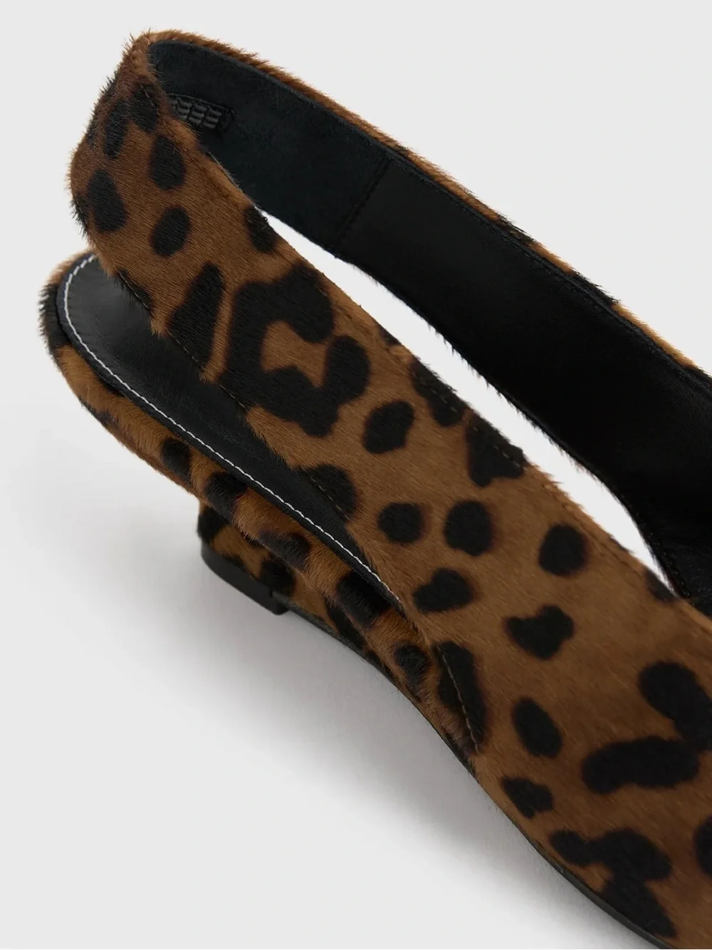 NWT Toteme Wedge-heel Pony Hair Slingbacks Leopard